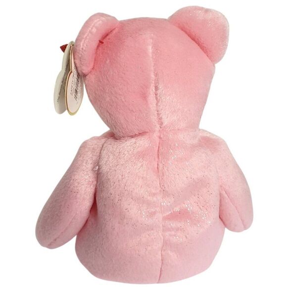 Ty Beanie Babies MUM Bear 8.5" Plush Mothers Day Pink Lavender Embroidery 2001 - Picture 3 of 8